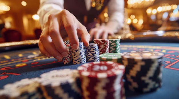 Android app interface showing live baccarat table